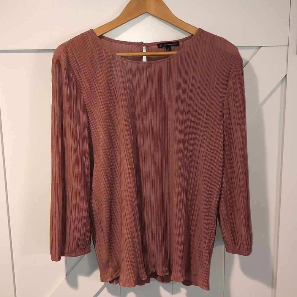 ADRIANNA PAPELL Women’s Pleated Blouse